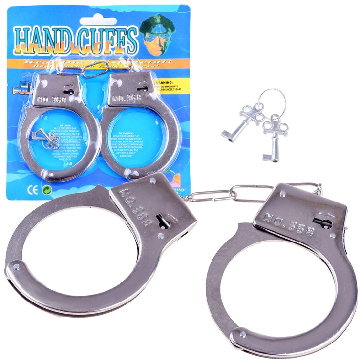 Jokomisiada Metal handcuffs police fun key ZA3368