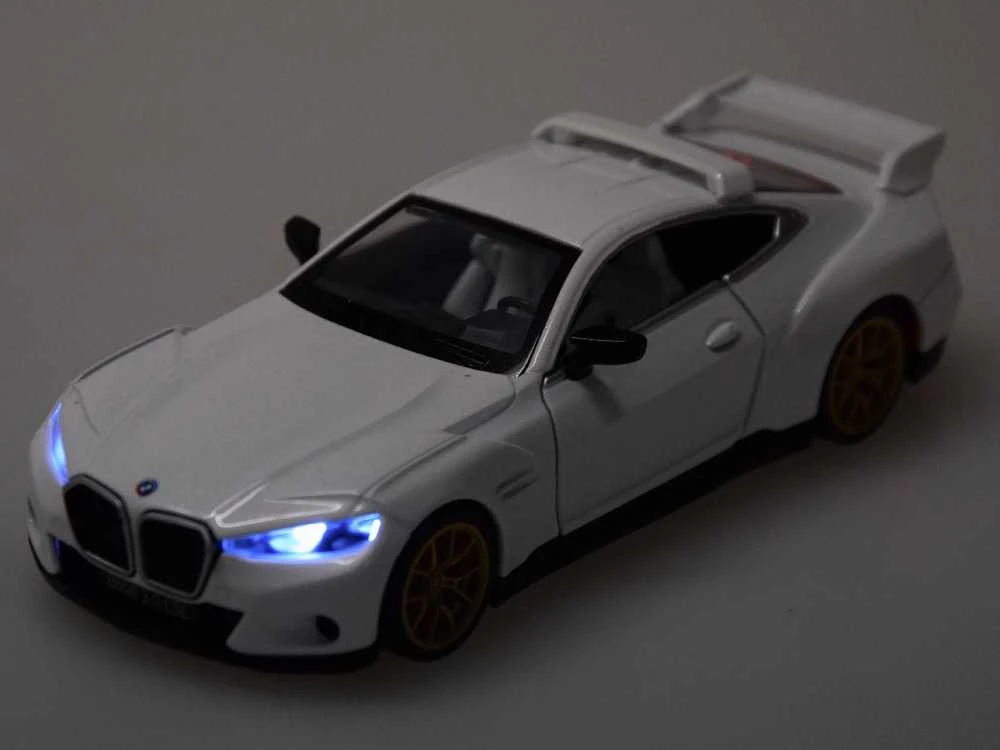 Jokomisiada metalinis sportinis automobilis BMW 3.0 CSL 1:34 su garso ir šviesos efektais ZA5948
