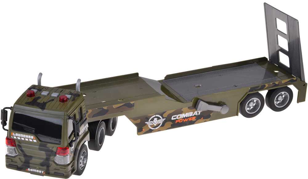 Jokomisiada Military Transport Truck Set – Army Tank, Helicopter & Truck with Friction Power, Lights and Sounds
