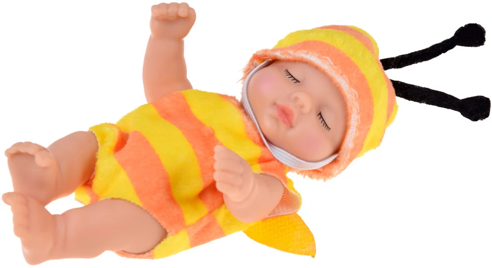 Jokomisiada Mini Baby Doll Bee 11 cm Movable Arms, Legs and Head ZA6454