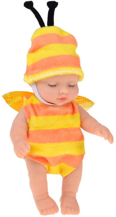 Jokomisiada Mini Baby Doll Bee 11 cm Movable Arms, Legs and Head ZA6454