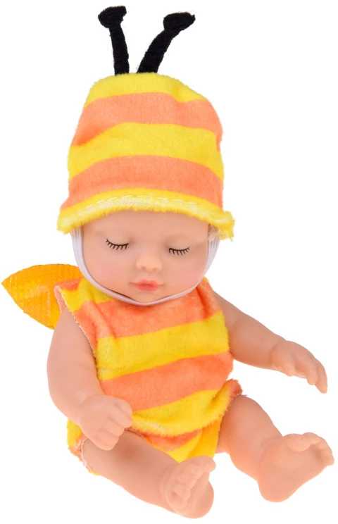 Jokomisiada Mini Baby Doll Bee 11 cm Movable Arms, Legs and Head ZA6454