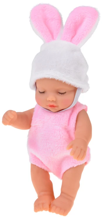 Jokomisiada Mini Baby Doll Bunny 11 cm Movable Arms, Legs and Head ZA6454