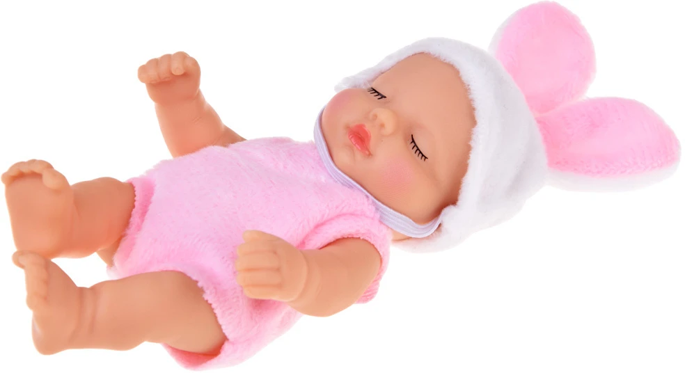 Jokomisiada Mini Baby Doll Bunny 11 cm Movable Arms, Legs and Head ZA6454