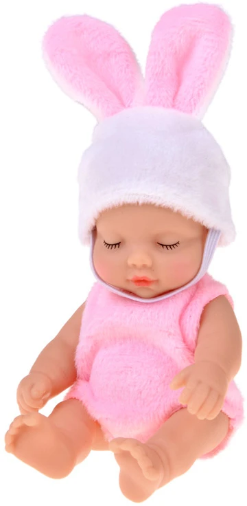 Jokomisiada Mini Baby Doll Bunny 11 cm Movable Arms, Legs and Head ZA6454