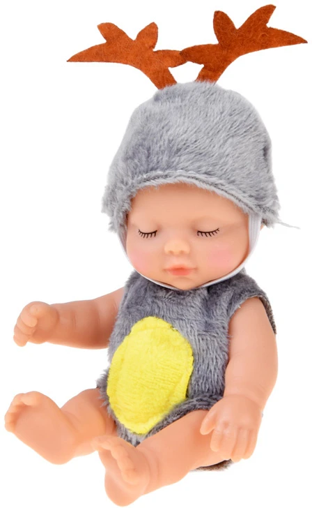Jokomisiada Mini Baby Doll Reindeer 11 cm Movable Arms, Legs and Head ZA6454