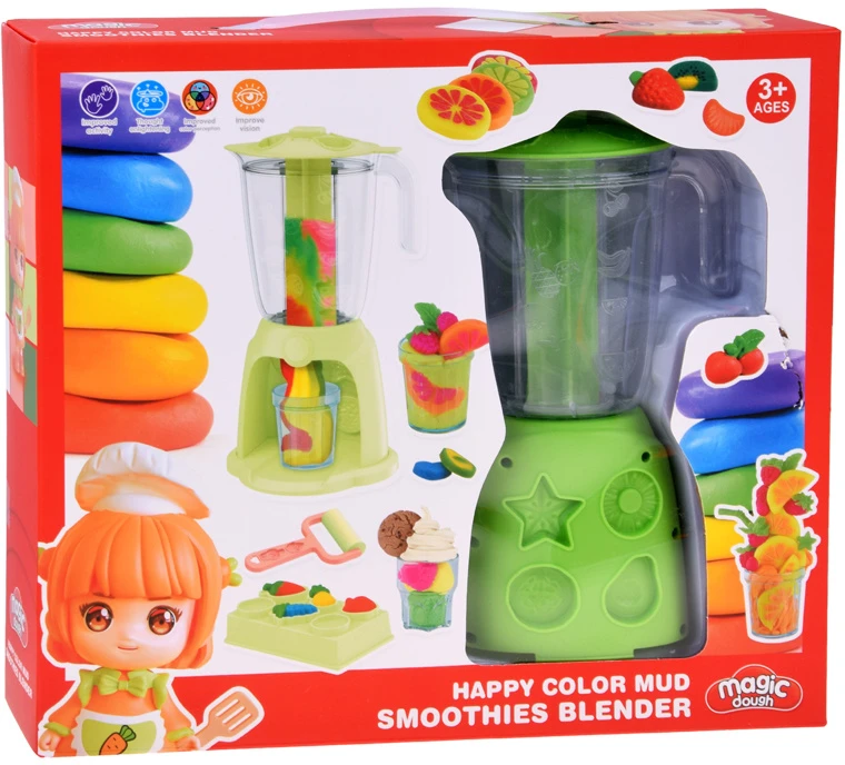 Jokomisiada Modeliavimo masė „Maišytuvas Smoothies Desserts“, 10 spalvų kūrybinis rinkinys ZA6219