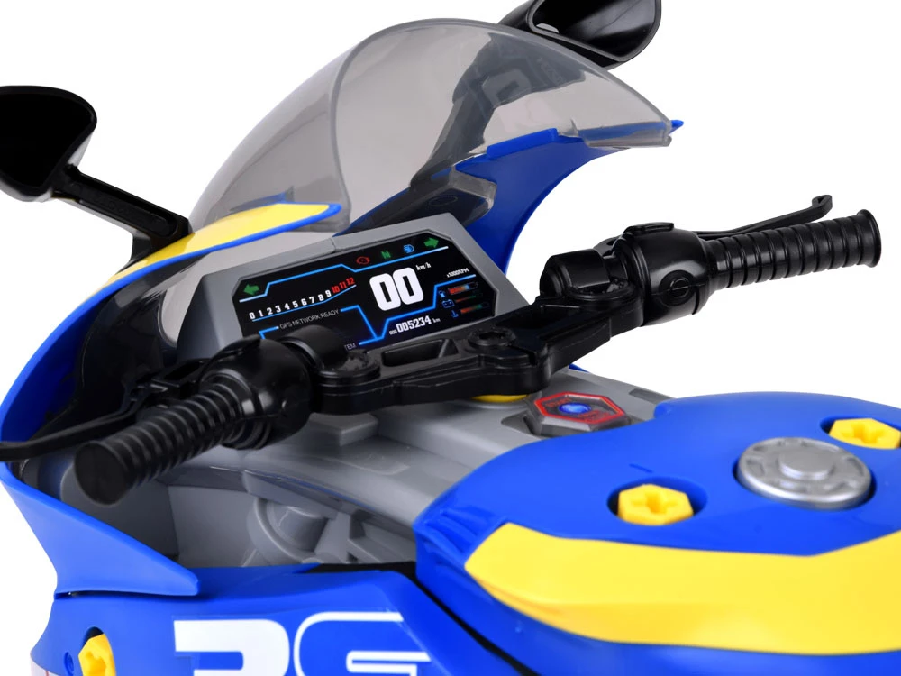 Jokomisiada Motociklų surinkimo dirbtuvės, 59 dalys, variklio garsai ir šviesos ZA6452