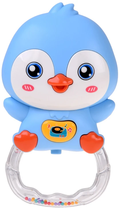 Jokomisiada Musical Penguin Rattle Melodies Animal Sounds Light ZA6237