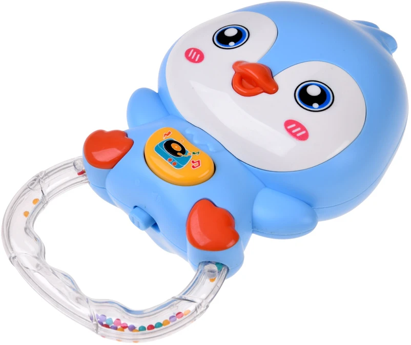 Jokomisiada Musical Penguin Rattle Melodies Animal Sounds Light ZA6237