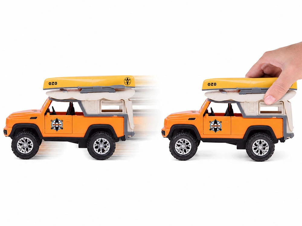 Jokomisiada Bekelės kempingo transporto priemonė + baidarė ir irklai – Šviesa ir garsas ZA6392