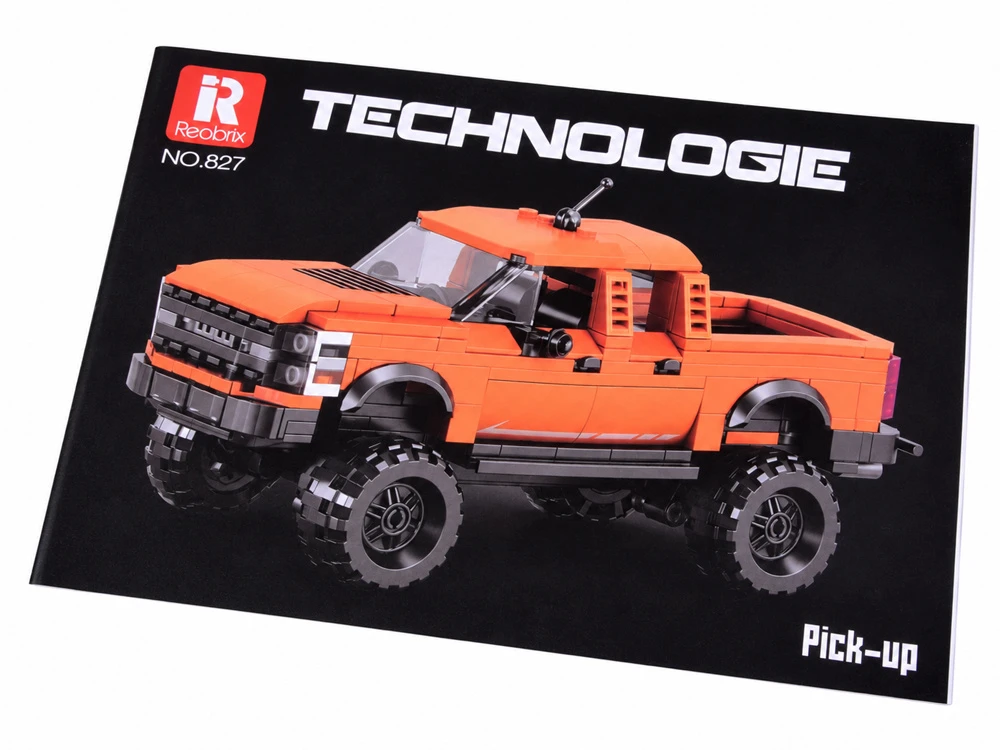 Jokomisiada Oranžinis Off-Road Pickup Truck Building Blocks 423 Pieces ZA6631