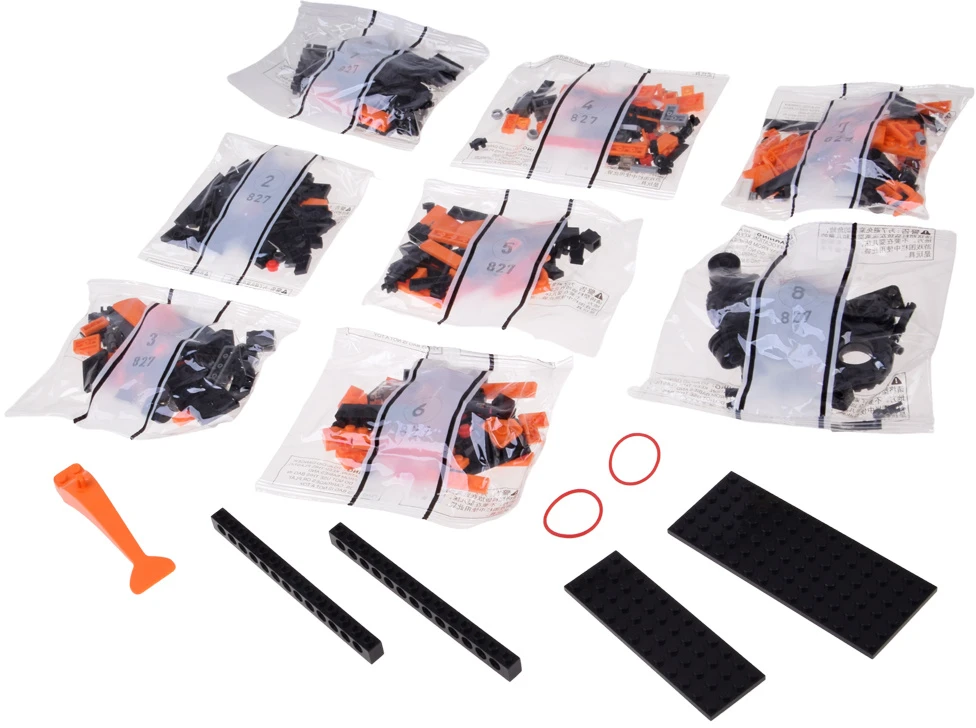 Jokomisiada Oranžinis Off-Road Pickup Truck Building Blocks 423 Pieces ZA6631