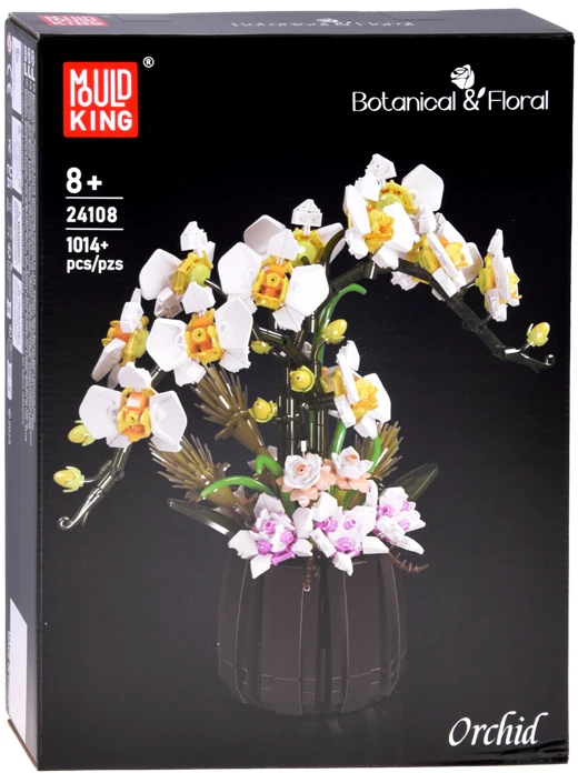 Jokomisiada ORCHID IN A POT construction blocks - Orchid flowers 1014+elements ZA6378
