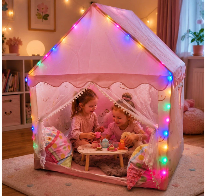 Jokomisiada Pastel Dream Playhouse for Girls – Play Tent 120×100×130cm ZA6156