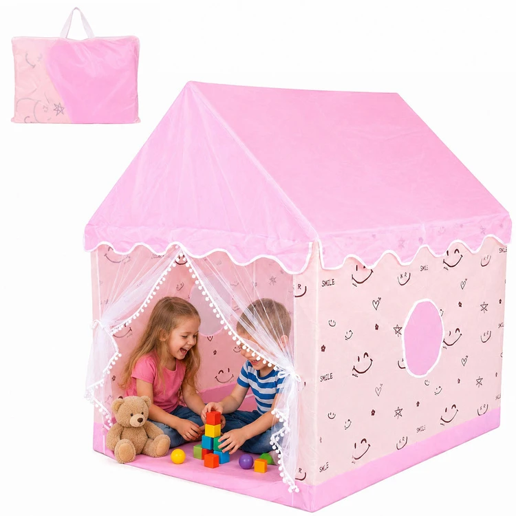 Jokomisiada Pastel Dream Playhouse for Girls – Play Tent 120×100×130cm ZA6156