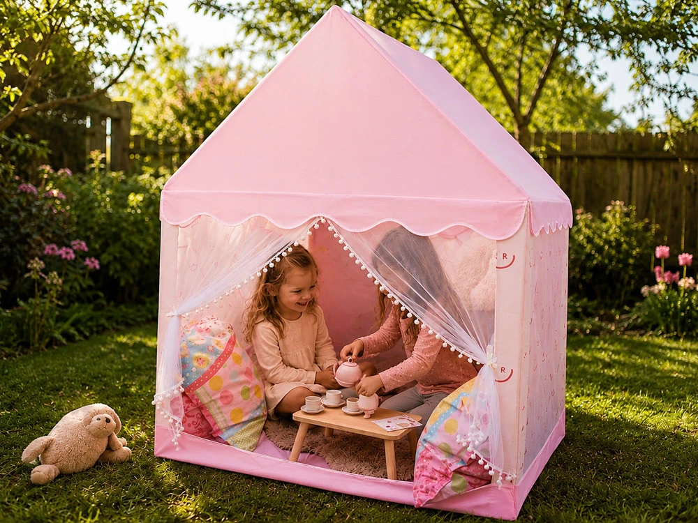 Jokomisiada Pastel Dream Playhouse for Girls – Play Tent 120×100×130cm ZA6156