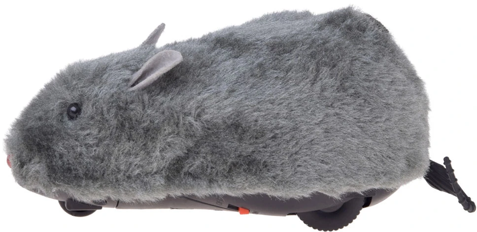 Jokomisiada Pilkas Furry RC Mouse Remote-Controlled Toy 27 MHz RC0758