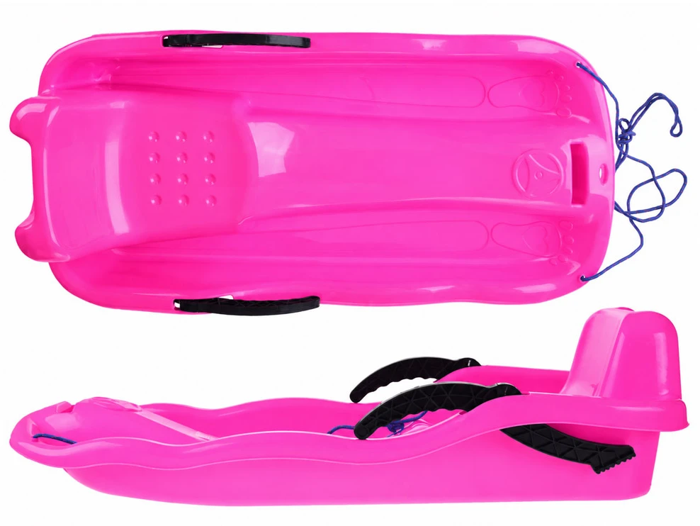 Jokomisiada Plastic sled with string - slide for winter SP0740 RO