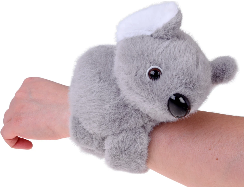 Jokomisiada Plush animal wristband, pilka KOALA - soft, flexible ZA6260