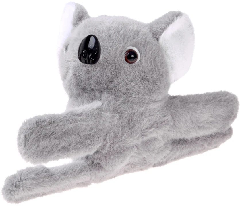 Jokomisiada Plush animal wristband, pilka KOALA - soft, flexible ZA6260