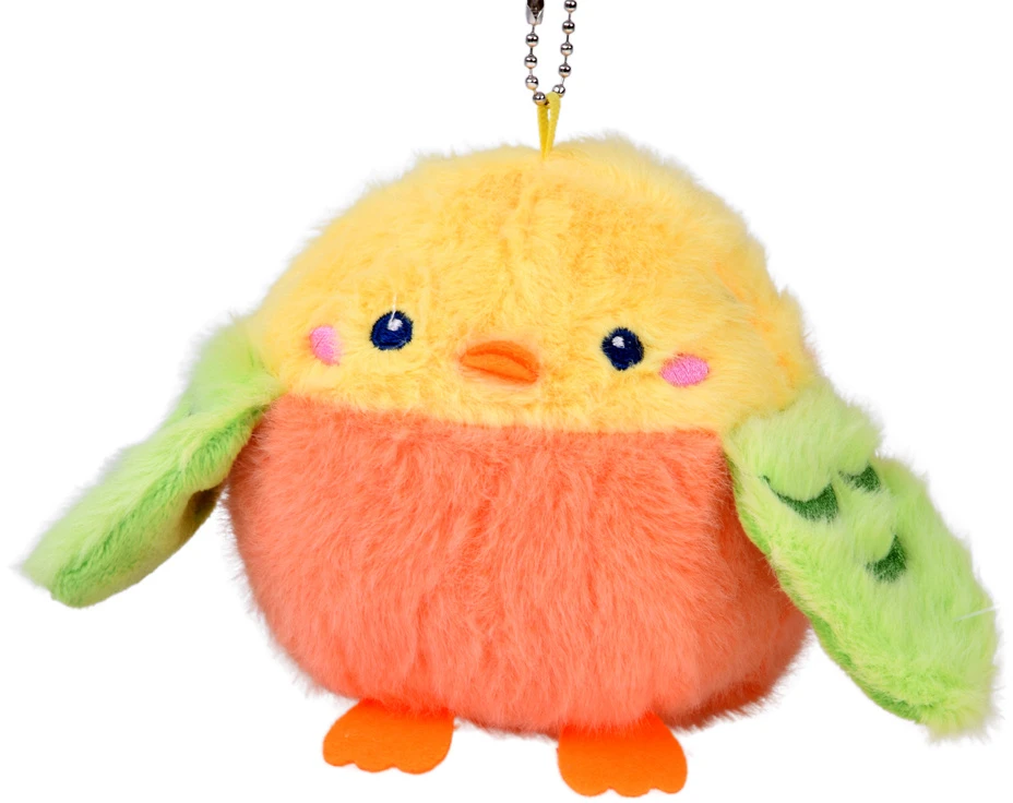 Jokomisiada Plush Exotic Rascal Bird with Squeaker and Pendant, 11 cm ZA6426