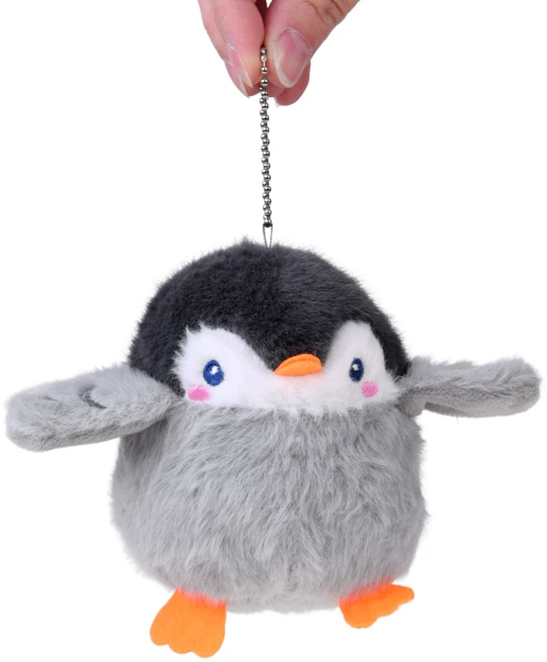 Jokomisiada Plush Penguin with Squeaker, Backpack Pendant, 11 cm ZA6426