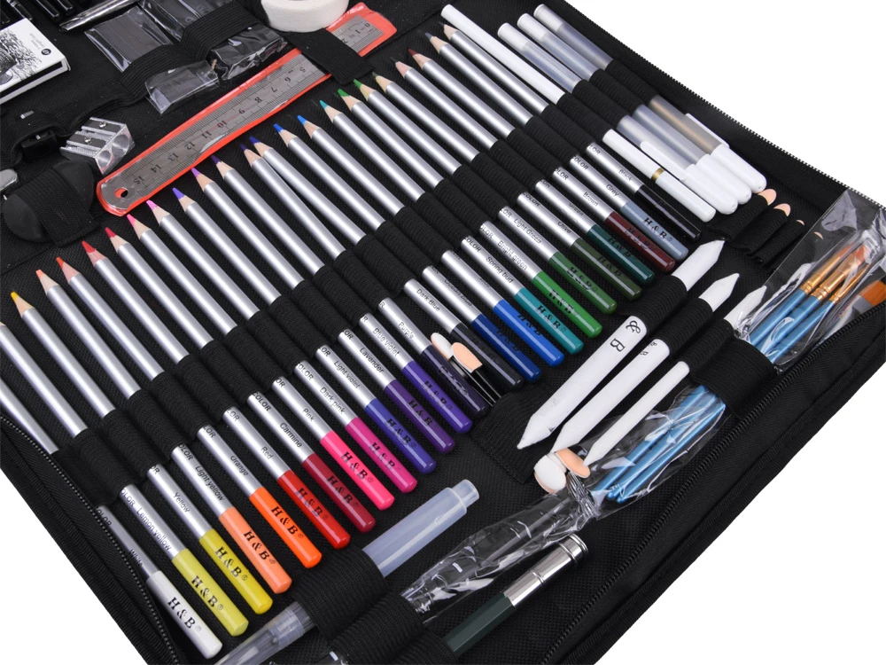 Jokomisiada Professional Art Set for Drawing and Sketching 100pcs H&B AP0129