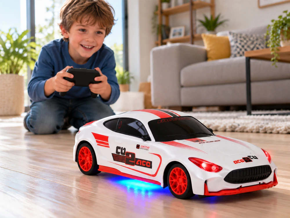 Jokomisiada Nuotoliniu būdu valdomas RC automobilis 1:16 transformuojamas su šviesomis 15 km/h RC0757