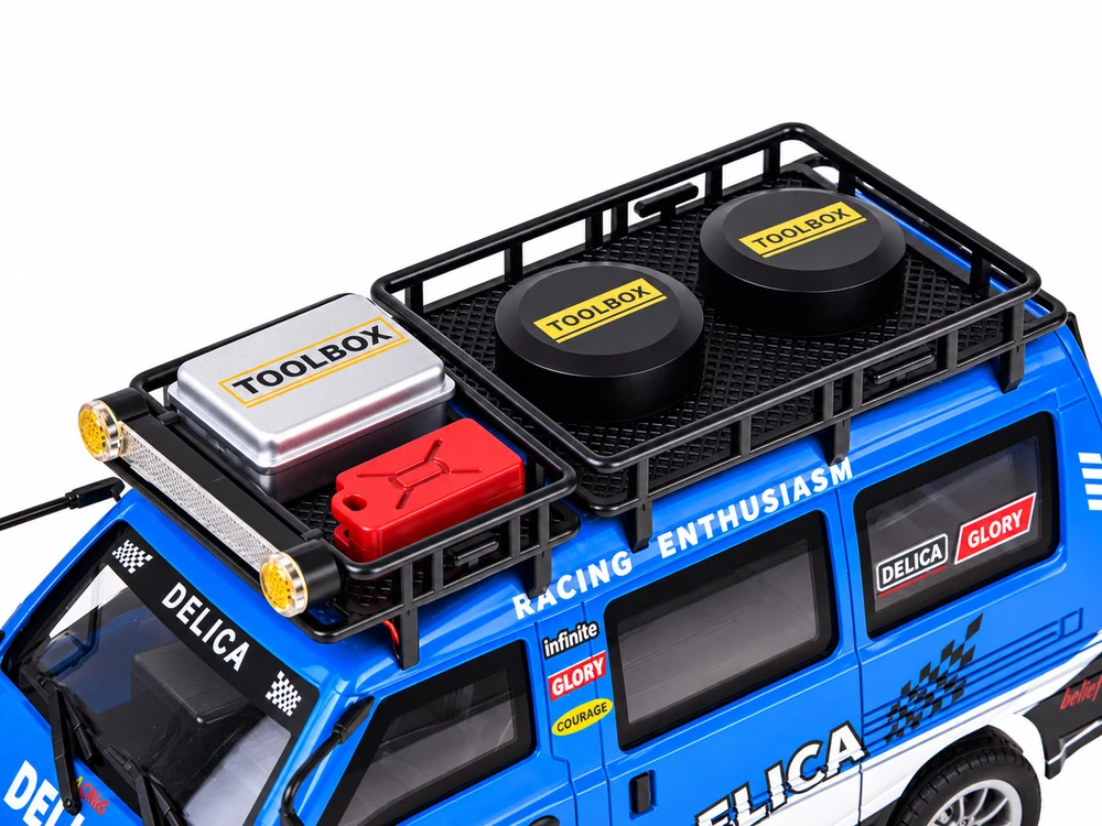 Jokomisiada Remote Control Car Mitsubishi Delica 1:24 Off-Road Van RC0805