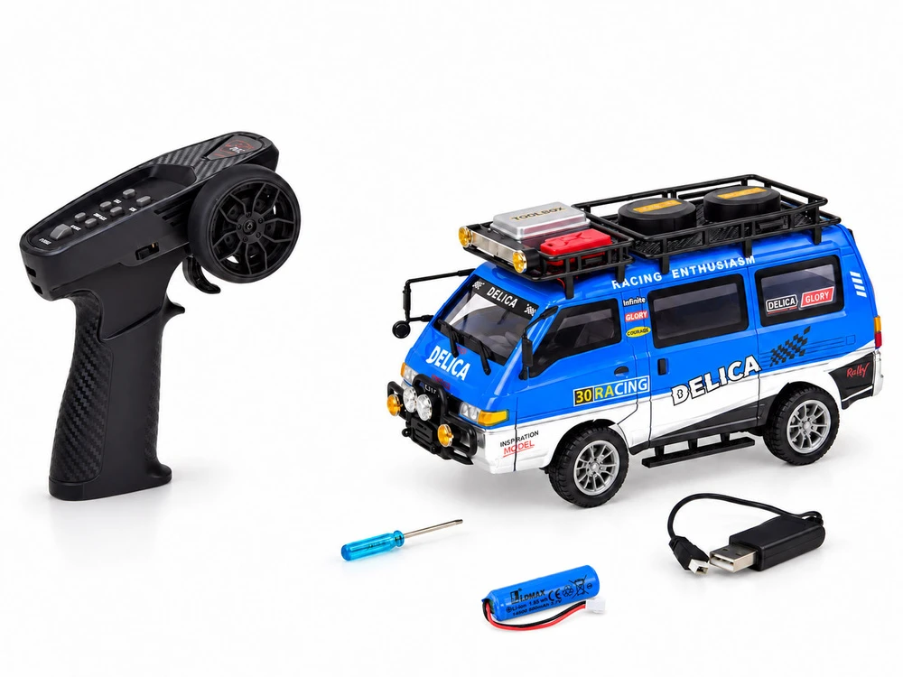 Jokomisiada Remote Control Car Mitsubishi Delica 1:24 Off-Road Van RC0805