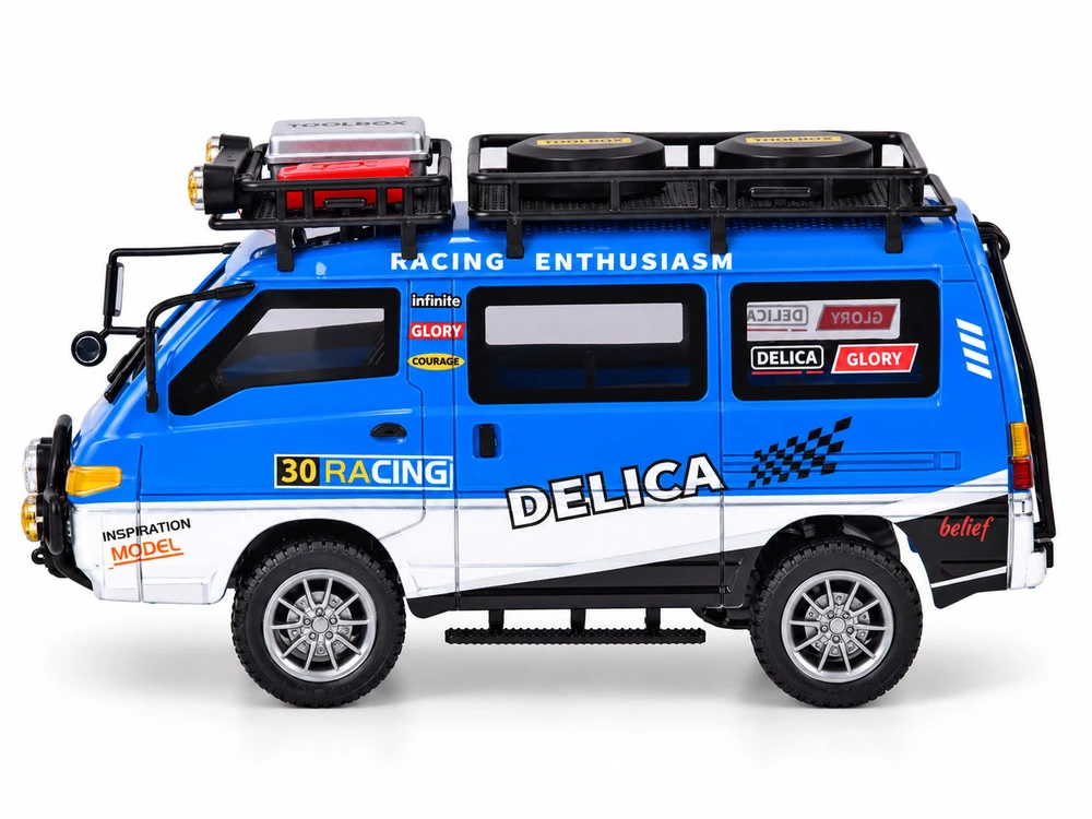 Jokomisiada Remote Control Car Mitsubishi Delica 1:24 Off-Road Van RC0805
