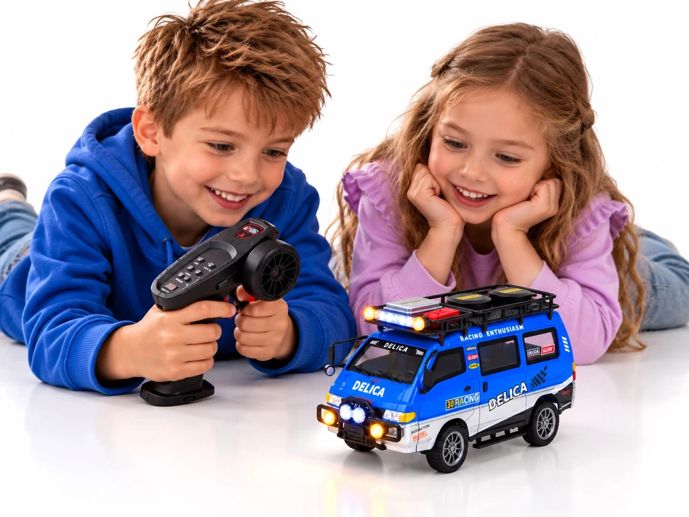 Jokomisiada Remote Control Car Mitsubishi Delica 1:24 Off-Road Van RC0805