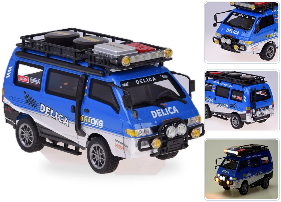 Jokomisiada Remote Control Car Mitsubishi Delica 1:24 Off-Road Van RC0805