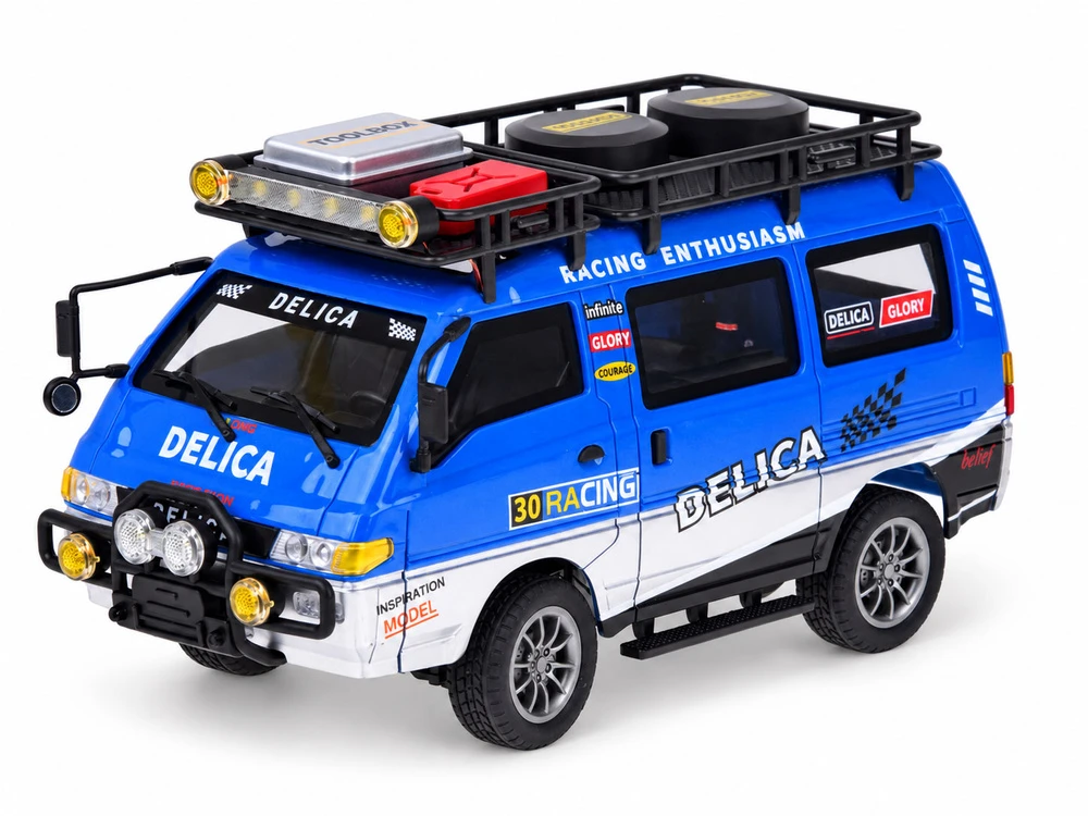 Jokomisiada Remote Control Car Mitsubishi Delica 1:24 Off-Road Van RC0805
