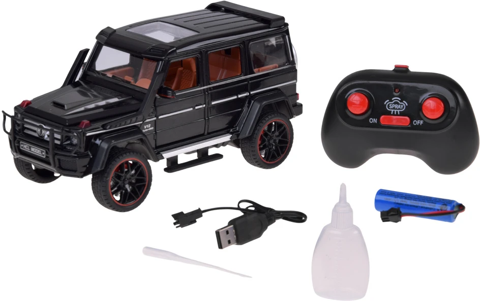 Jokomisiada Remote-Controlled Brabus G800 Metal Car with Opening Doors and LED Lights RC0771
