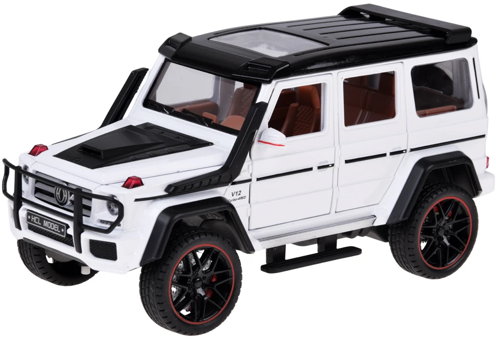 Jokomisiada Remote-Controlled Brabus G800 Metal Car with Opening Doors and LED Lights RC0771