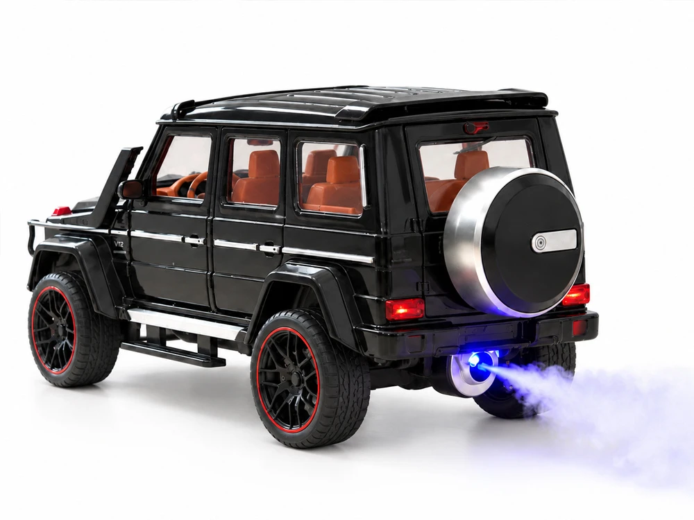 Jokomisiada Remote-Controlled Brabus G800 Metal Car with Opening Doors and LED Lights RC0771