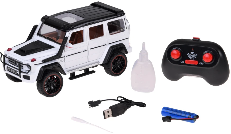 Jokomisiada Remote-Controlled Brabus G800 Metal Car with Opening Doors and LED Lights RC0771