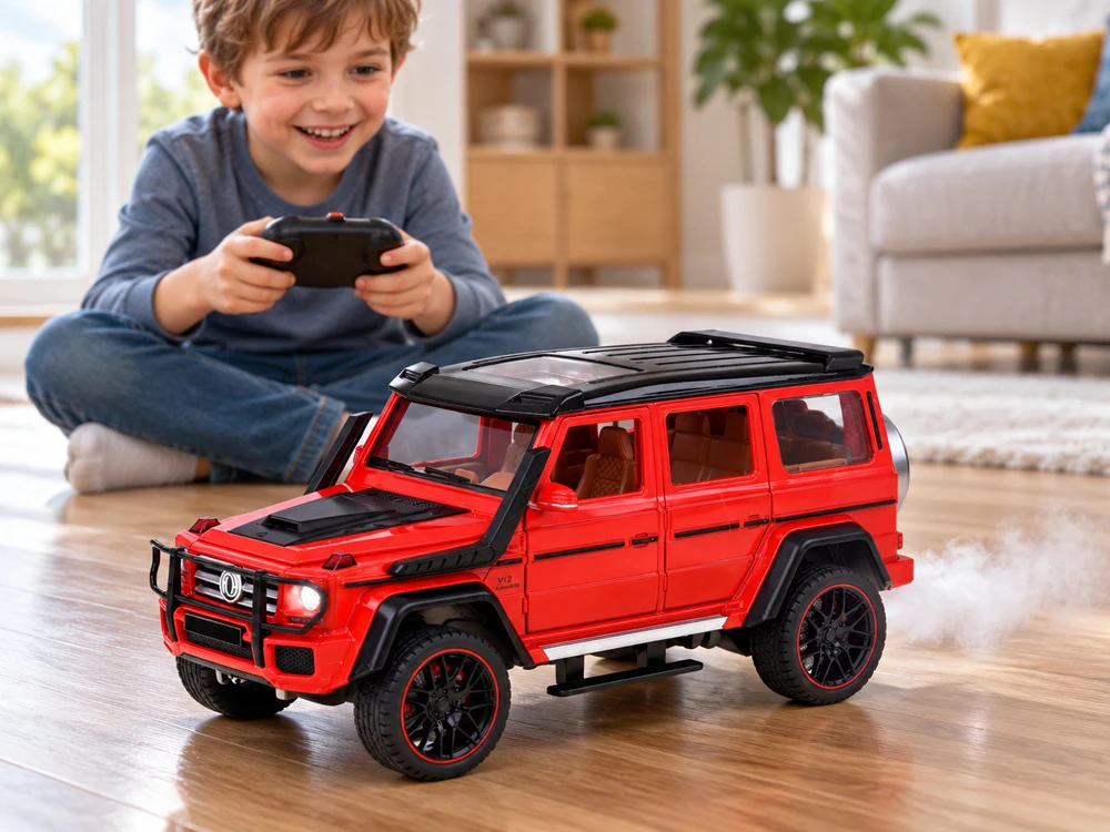 Jokomisiada Remote-Controlled Brabus G800 Metal Car with Opening Doors and LED Lights RC0771
