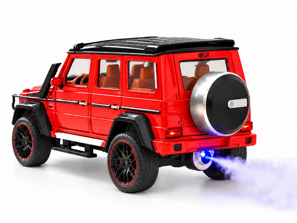 Jokomisiada Remote-Controlled Brabus G800 Metal Car with Opening Doors and LED Lights RC0771
