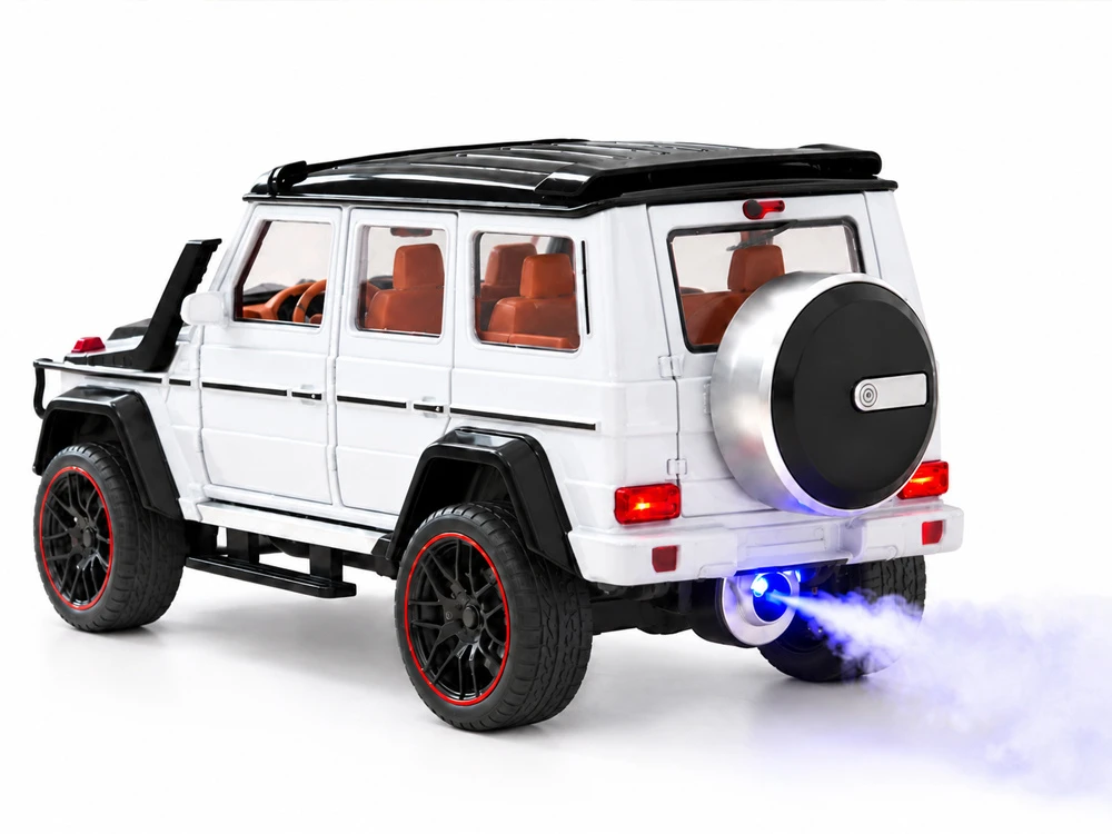 Jokomisiada Remote-Controlled Brabus G800 Metal Car with Opening Doors and LED Lights RC0771