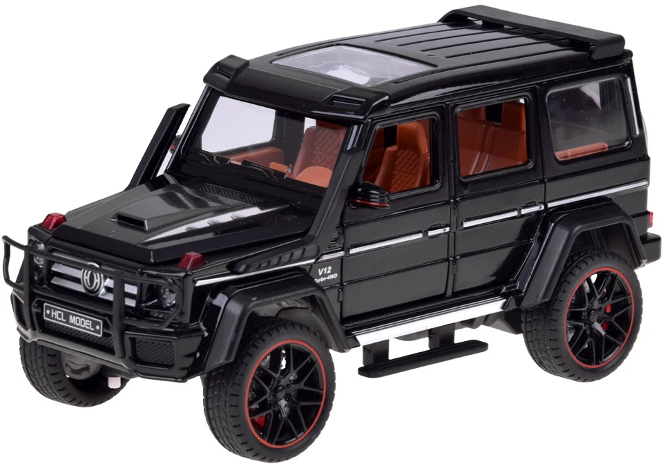 Jokomisiada Remote-Controlled Brabus G800 Metal Car with Opening Doors and LED Lights RC0771