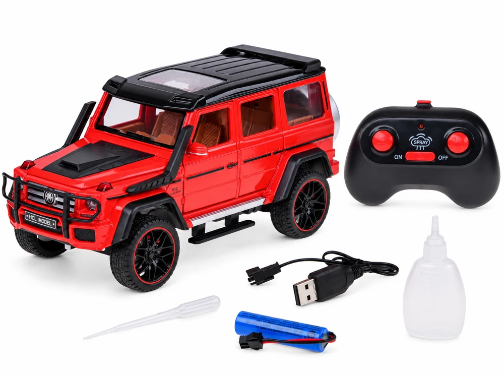 Jokomisiada Remote-Controlled Brabus G800 Metal Car with Opening Doors and LED Lights RC0771