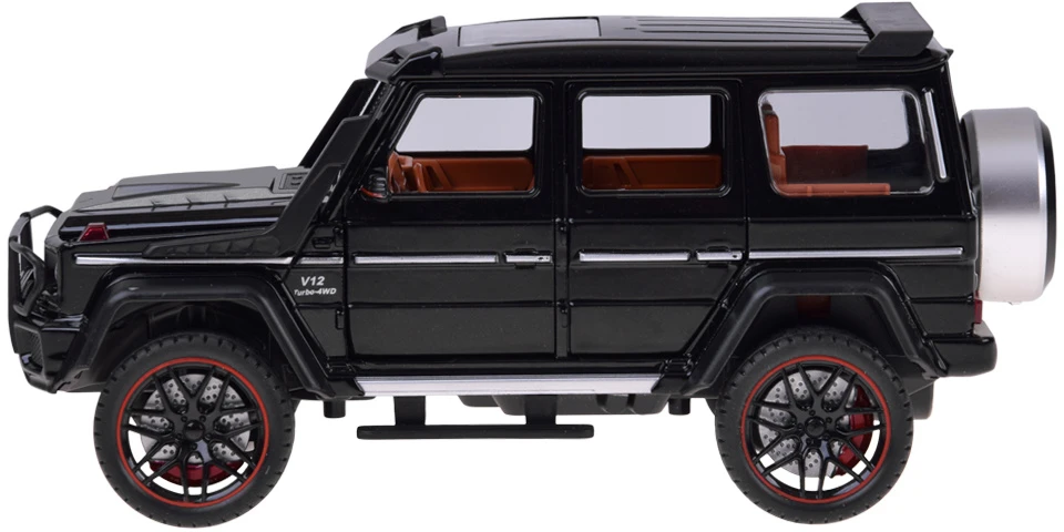 Jokomisiada Remote-Controlled Brabus G800 Metal Car with Opening Doors and LED Lights RC0771