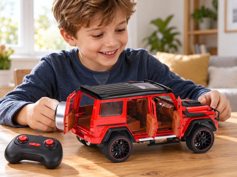 Jokomisiada Remote-Controlled Brabus G800 Metal Car with Opening Doors and LED Lights RC0771