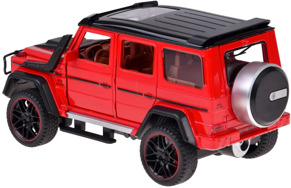 Jokomisiada Remote-Controlled Brabus G800 Metal Car with Opening Doors and LED Lights RC0771