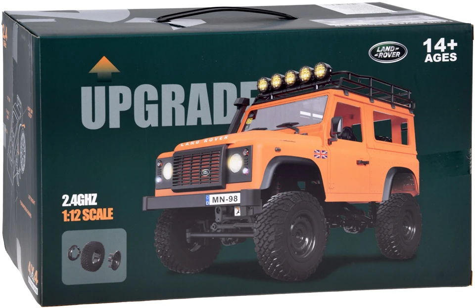 Jokomisiada Remote-controlled car 2in1 LAND ROVER Defender 90 4x4 Scale 1:12 RC0761