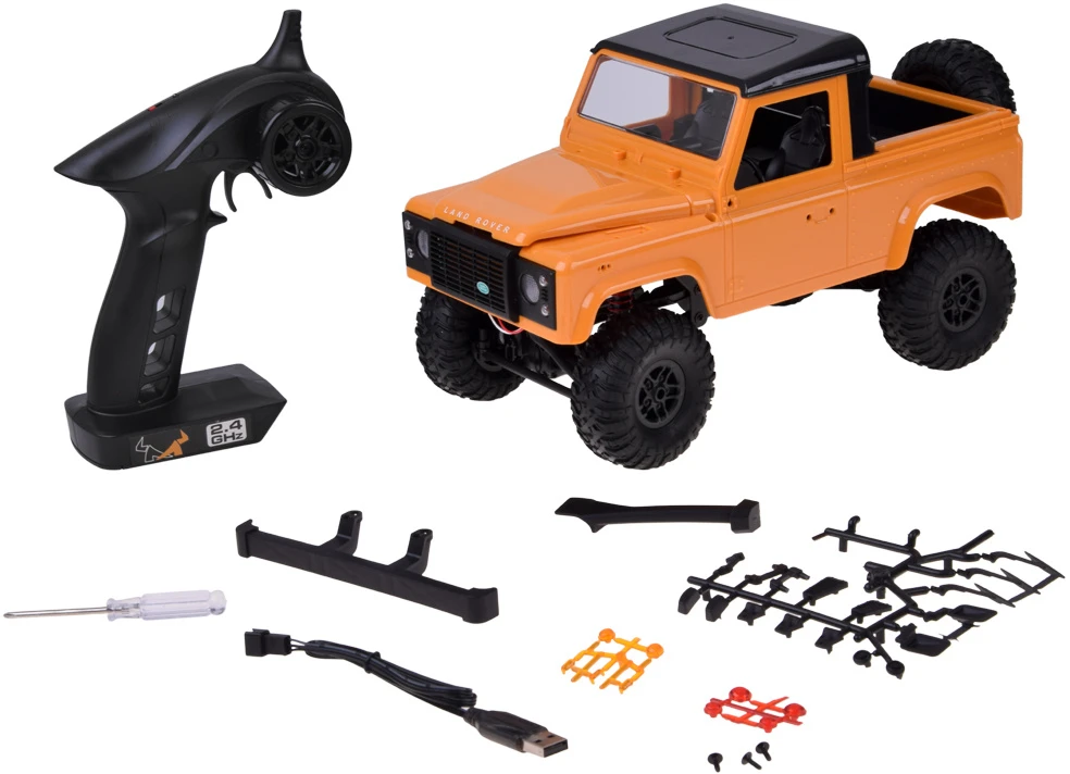Jokomisiada Remote-controlled car 2in1 LAND ROVER Defender 90 4x4 Scale 1:12 RC0760
