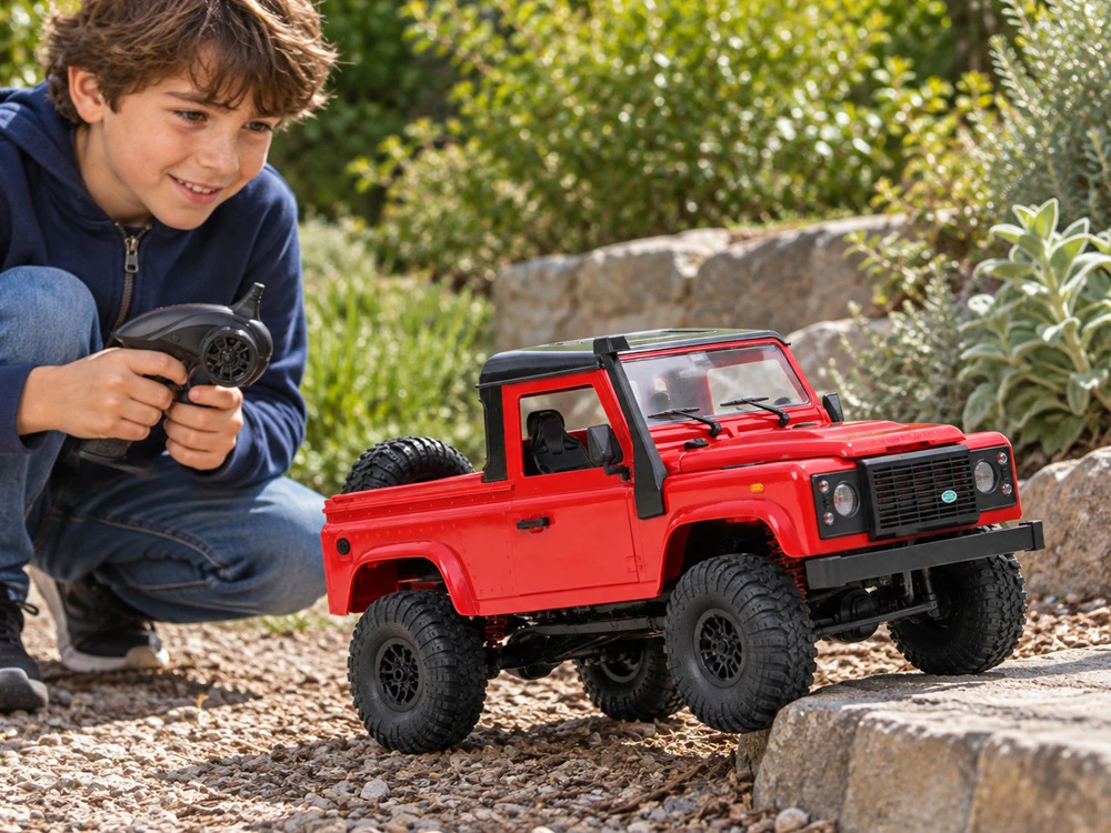 Jokomisiada Remote-controlled car 2in1 LAND ROVER Defender 90 4x4 Scale 1:12 RC0760